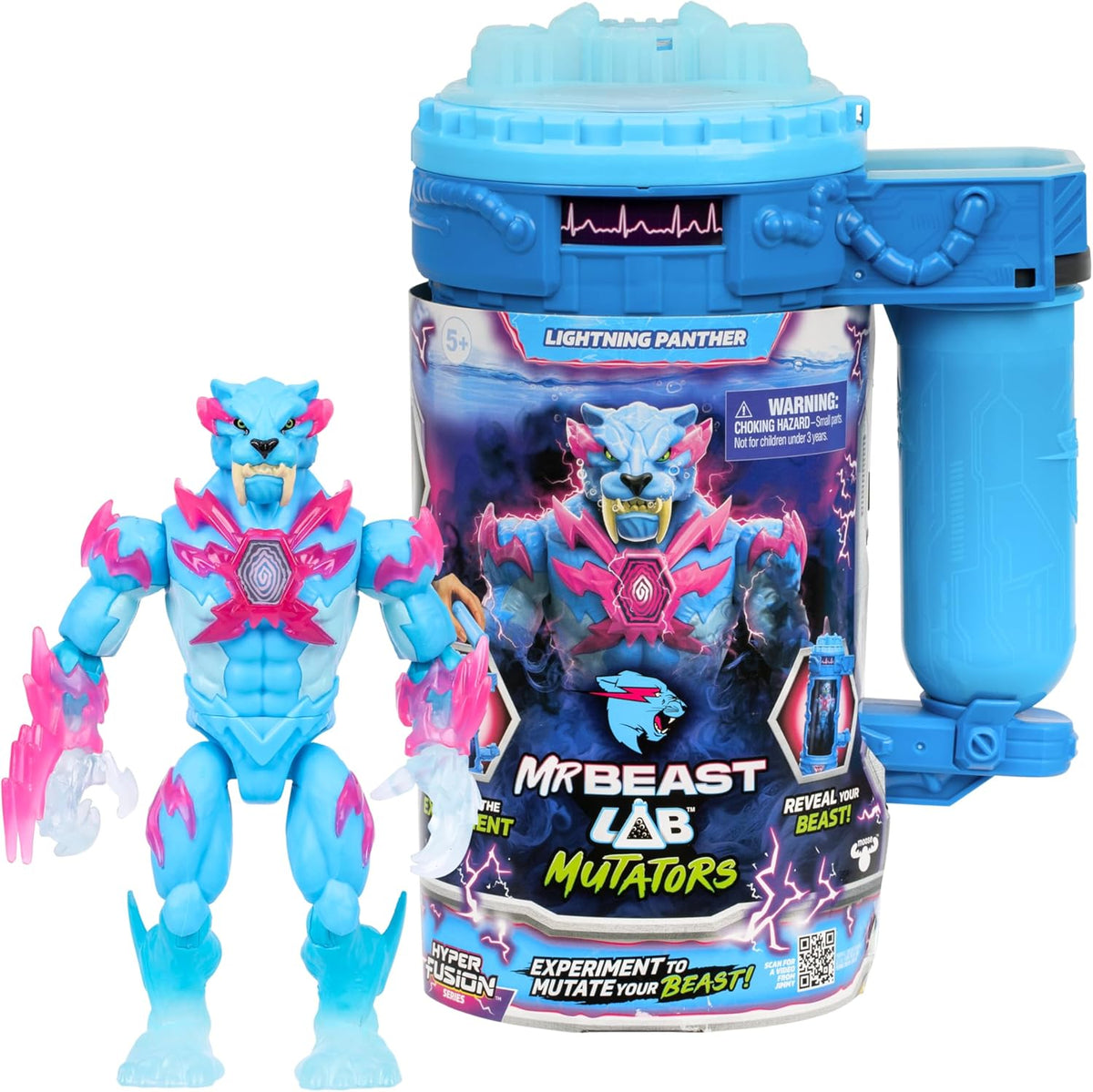 MrBeast Lab Hyper Fusion Mutators Lightning Panther Figure