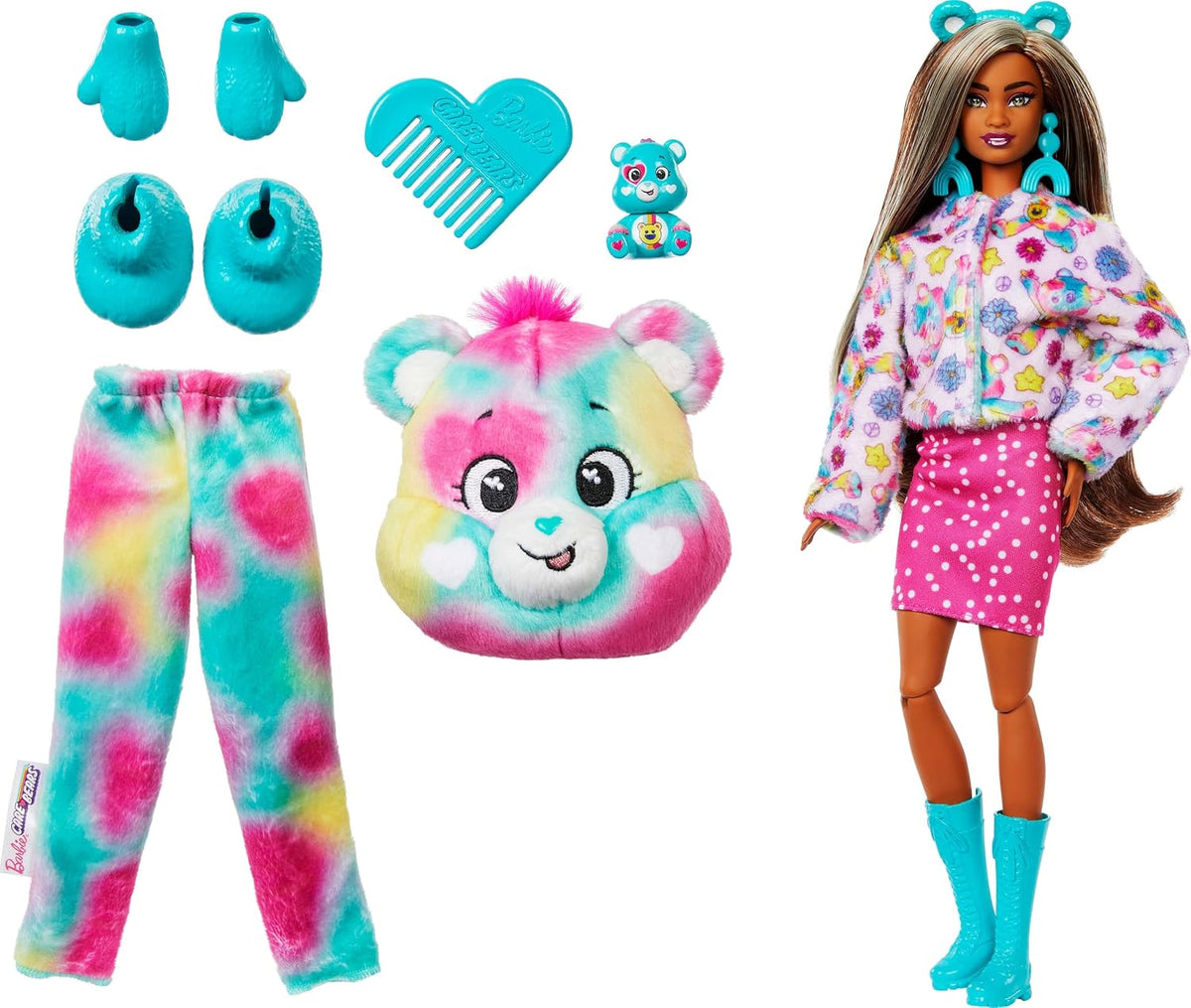 Barbie Cutie Reveal Care Bears Doll & Accessories JFV62 - view 2