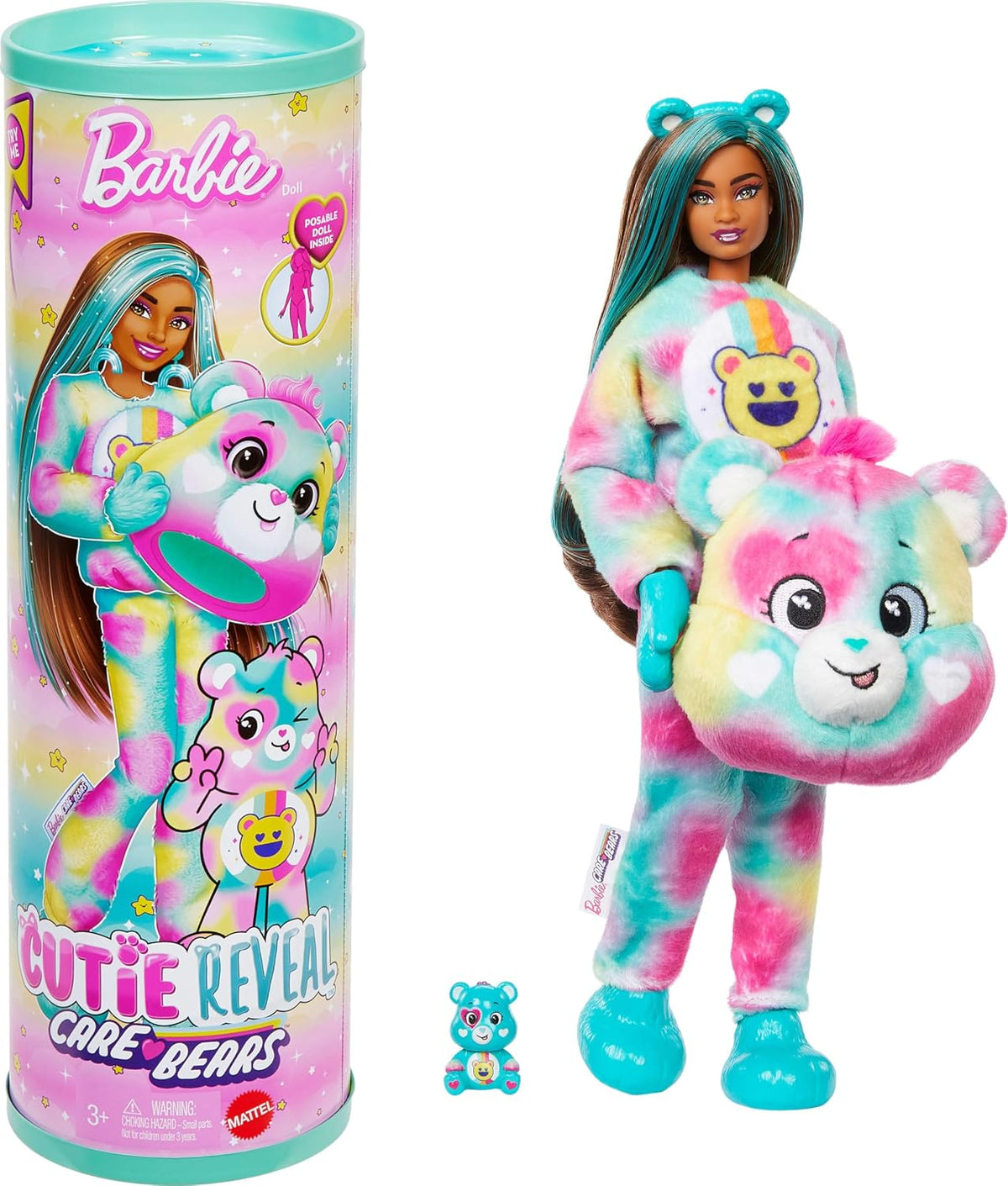 Barbie Cutie Reveal Care Bears Doll & Accessories JFV62
