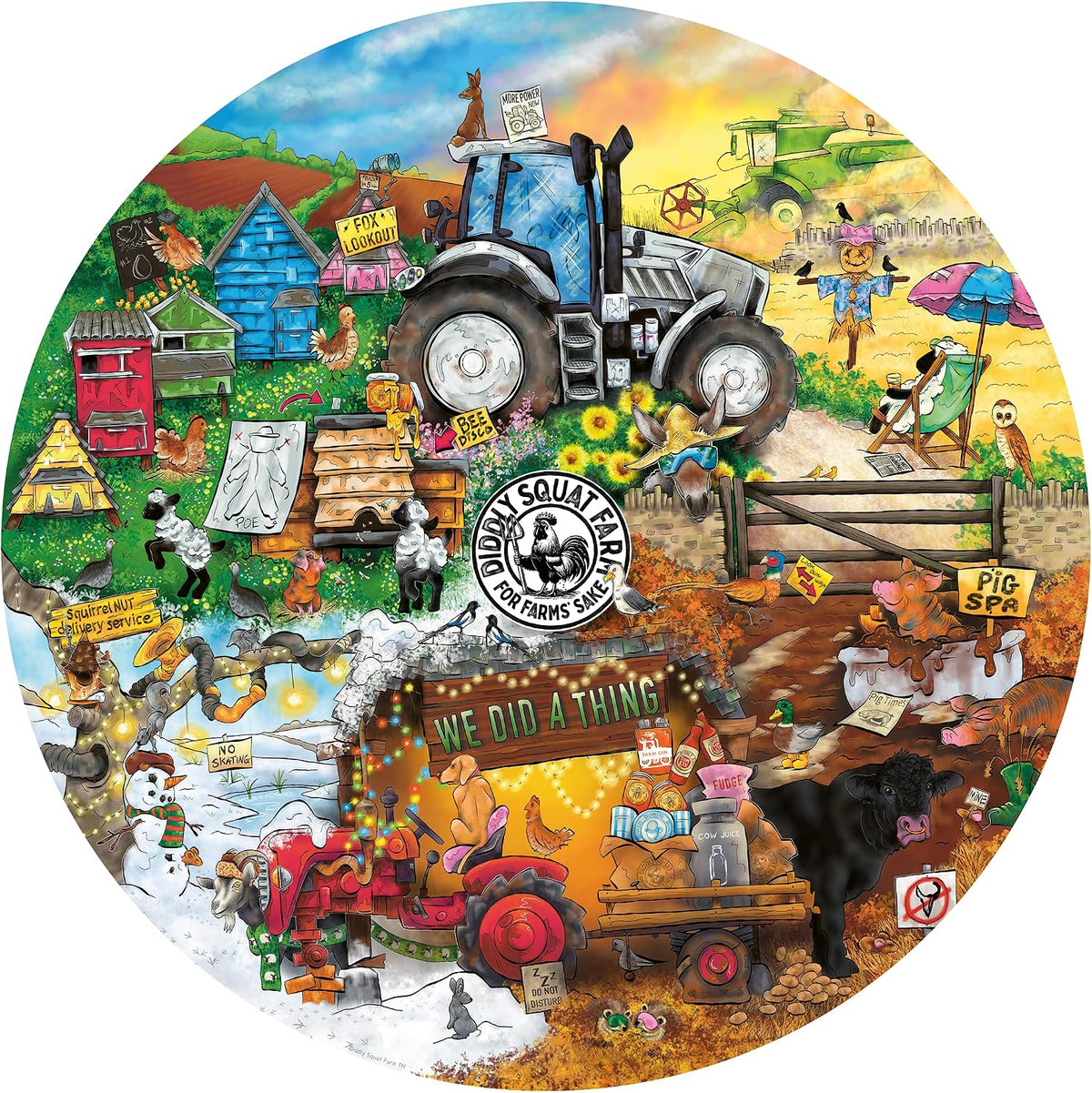 Ravensburger Children Puzzles Diddly Squat Farm 500 Piece