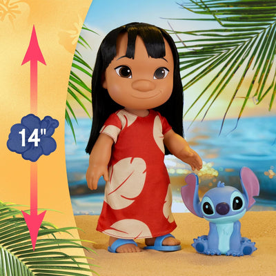Disney Lilo & Stitch 14-inch Poseable Lilo Doll with 5-inch Stitch Figure