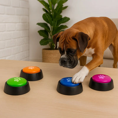 Recordable Dog Trick Buttons Set of 4