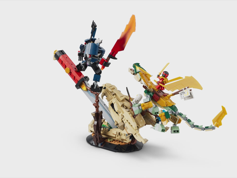 LEGO 71871 NINJAGO Battle at the Dragon’s Blade Display