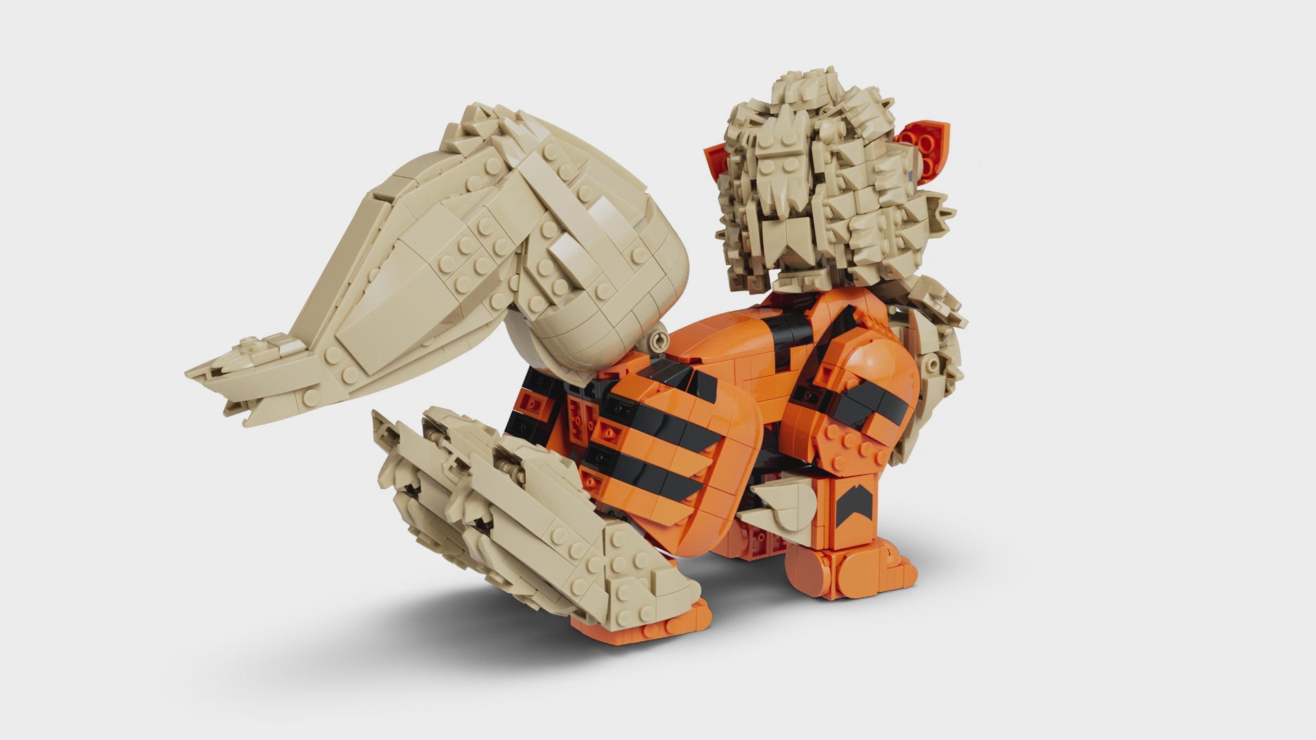 Load video: LEGO 72160 Pokémon Arcanine Pokémon Figure Building Set