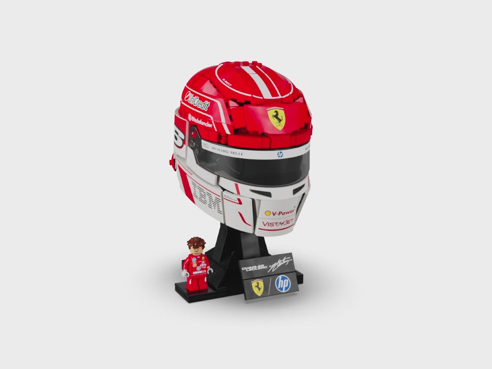 Load video: LEGO 43014 Editions Formula 1 Scuderia Ferrari HP Charles Leclerc Helmet