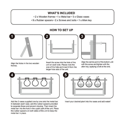 Propagation Vases for Rooting Plant Cuttings