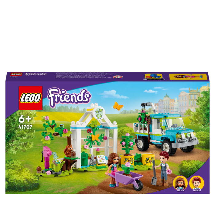 LEGO Friends 41707 Tree-Planting Vehicle Flower Garden with Animal Figures
