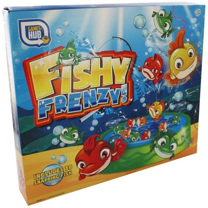 Fishy Frenzy Kids Fishing Family Game Hook & Catch The Fish New 