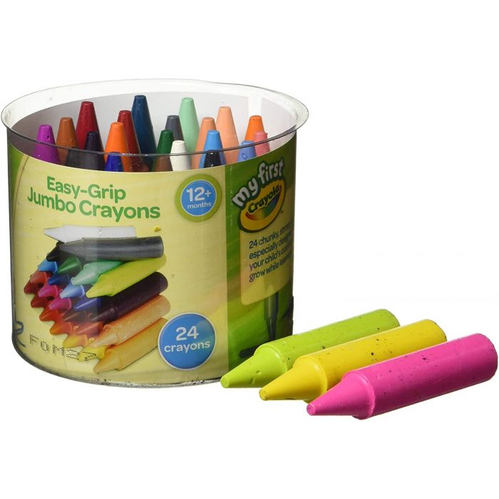 . My First . Easy-Grip Jumbo Crayons 24