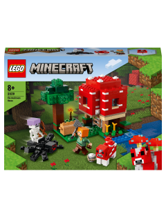 LEGO 21179 Minecraft The Mushroom House with Alex & Spider Figures