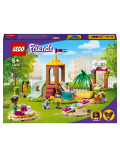 LEGO 41698 Friends Pet Playground Animal Puppy Play Set with Slide and Andrea Mini Doll