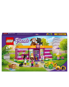 LEGO 41699 Friends Pet Adoption Café Animal Rescue Play Set with Olivia and Priyanka Mini Dolls