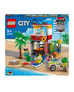 LEGO 60328 My City Beach Lifeguard Station with ATV & Road Plate
