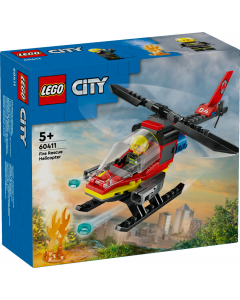 LEGO 60411 City Fire Rescue Helicopter Toy Vehicle Set