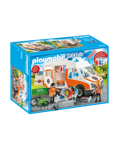 Playmobil 70049 City Life Ambulance with Flashing Lights