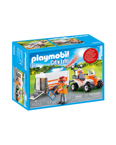 Playmobil 70053 City Life Rescue Quad with Trailer