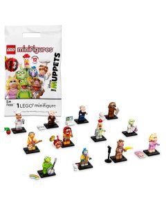LEGO 71033 Minifigures The Muppets Limited Edition Collection Toy, 1 of 12 Mystery Bags to Collect Featuring Kermit the Frog & Miss Piggy