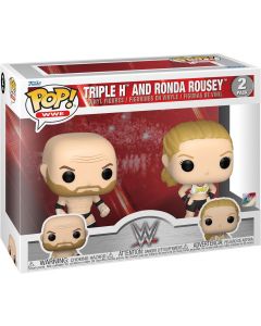 Funko POP! WWE: Ronda Rousey and Triple H Triple Pack - Collectable Vinyl Figure