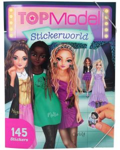 Depesche 11468 TOPModel - Stickerworld, Sticker Album with 16 Pages of Great Motifs and 145 Stickers