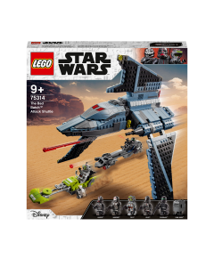 LEGO 75314 Star Wars The Bad Batch Attack Shuttle Building Toy for Kids Age 9+, Set with 5 Clones Minifigures & Gonk Droid Figure