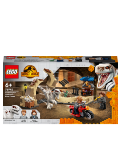 LEGO 76945 Jurassic World Atrociraptor Dinosaur: Bike Chase Set with Toy Motorbike and Figures of 3 Dinosaurs