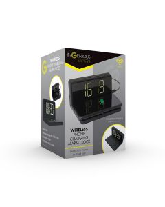 The Source 94114 InGenious Wireless Phone Charging Alarm Clock