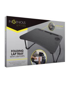 The Source Folding Lap Tray With USB Ports