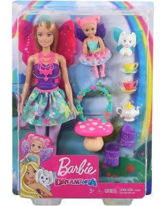 Barbie GJK49 Dreamtopia Tea Party Playset with Barbie Fairy Doll