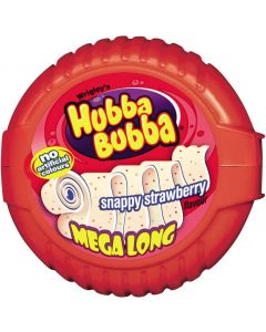 Hubba Bubba Snappy Strawberry Bubblegum Mega Long Tape 56g